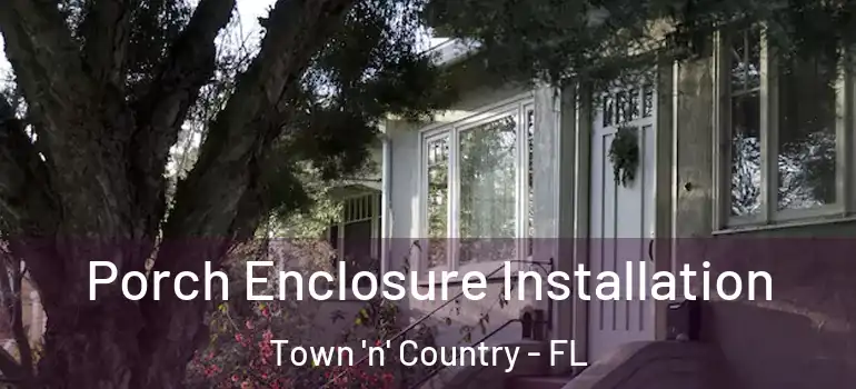 Porch Enclosure Installation Town 'n' Country - FL